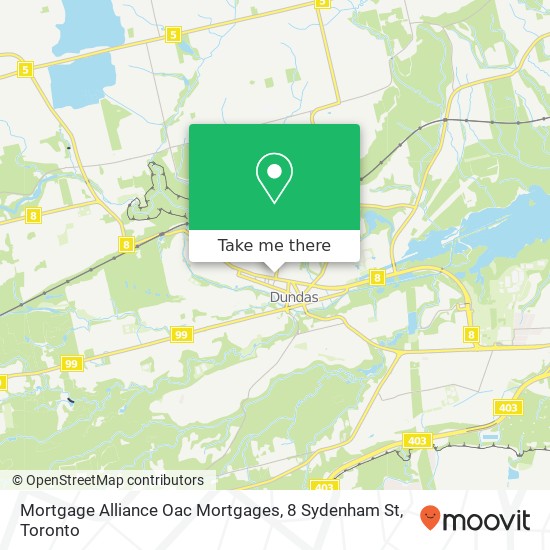 Mortgage Alliance Oac Mortgages, 8 Sydenham St map