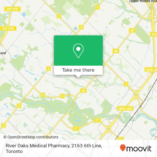 River Oaks Medical Pharmacy, 2163 6th Line plan