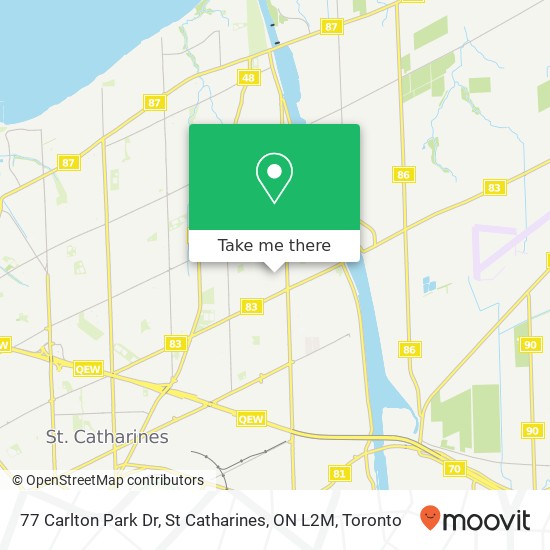 77 Carlton Park Dr, St Catharines, ON L2M plan