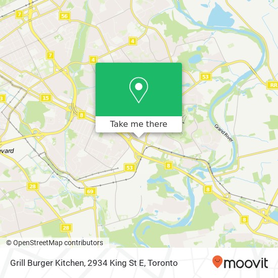 Grill Burger Kitchen, 2934 King St E map