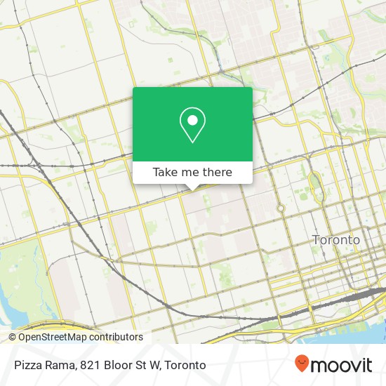 Pizza Rama, 821 Bloor St W map