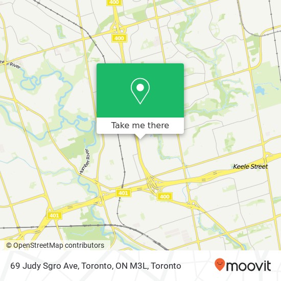 69 Judy Sgro Ave, Toronto, ON M3L map