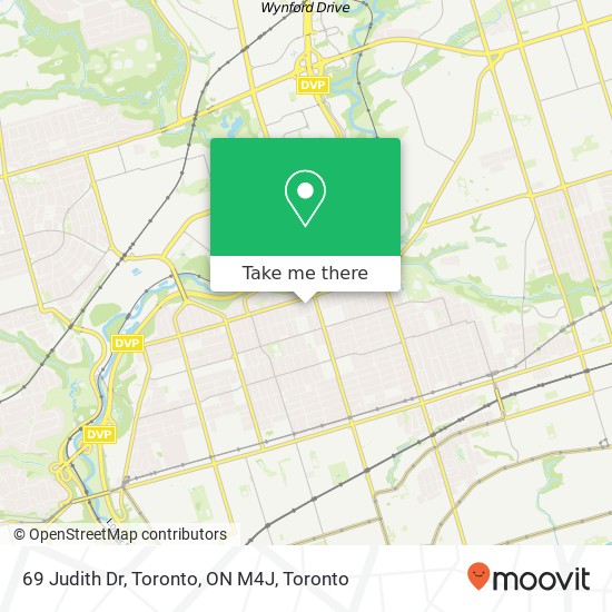 69 Judith Dr, Toronto, ON M4J map