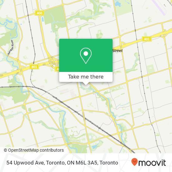 54 Upwood Ave, Toronto, ON M6L 3A5 map