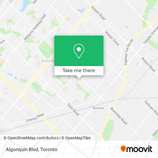 Algonquin Blvd map