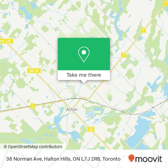 38 Norman Ave, Halton Hills, ON L7J 2R8 map