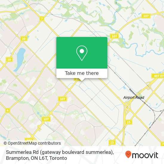 Summerlea Rd (gateway boulevard summerlea), Brampton, ON L6T map