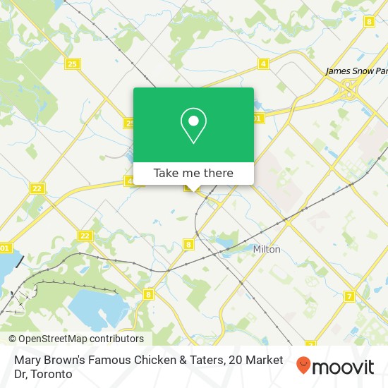 Mary Brown's Famous Chicken & Taters, 20 Market Dr map