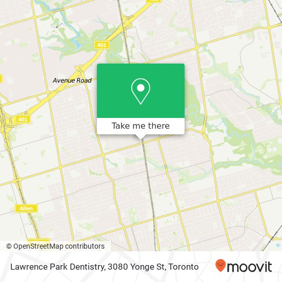 Lawrence Park Dentistry, 3080 Yonge St plan