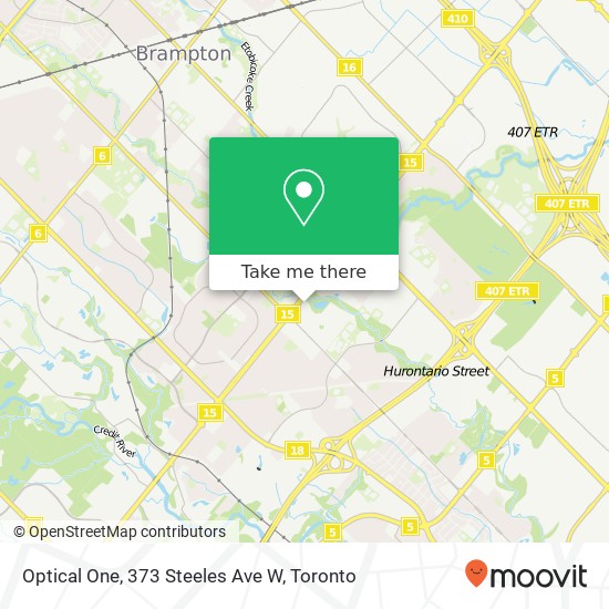 Optical One, 373 Steeles Ave W map