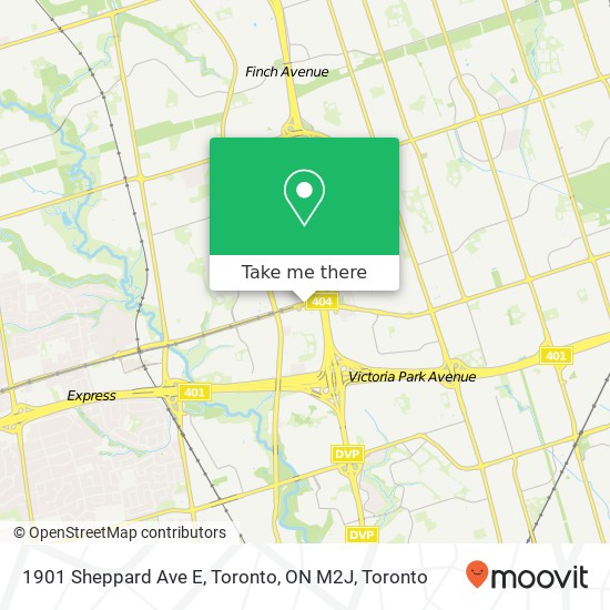 1901 Sheppard Ave E, Toronto, ON M2J map