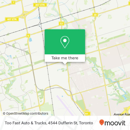 Too Fast Auto & Trucks, 4544 Dufferin St map