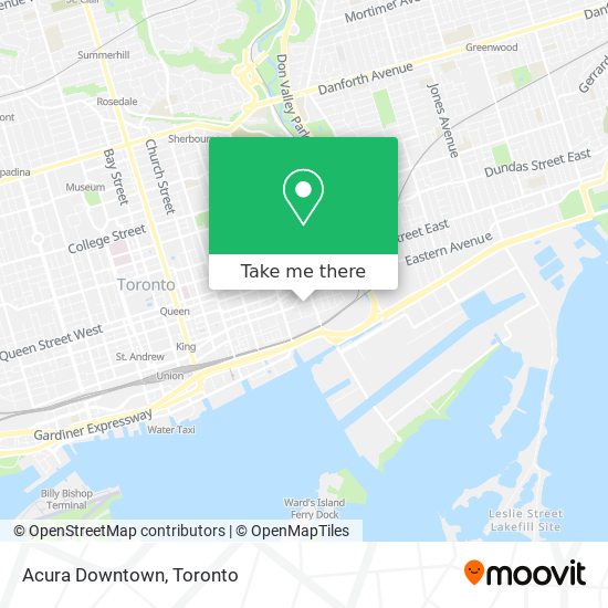 Acura Downtown map