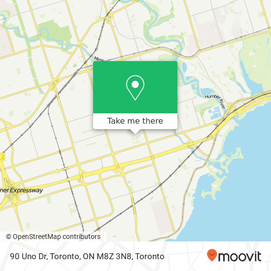 90 Uno Dr, Toronto, ON M8Z 3N8 map