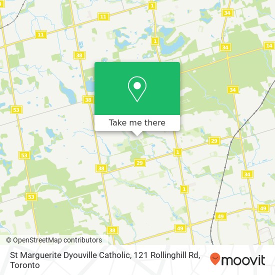St Marguerite Dyouville Catholic, 121 Rollinghill Rd plan