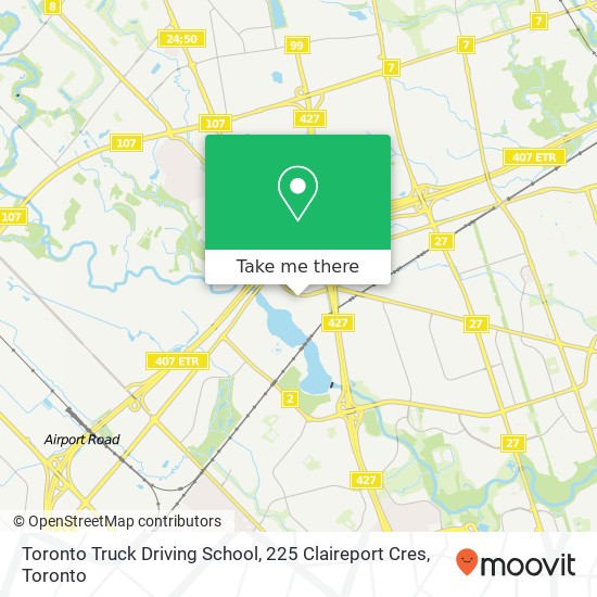 Toronto Truck Driving School, 225 Claireport Cres plan