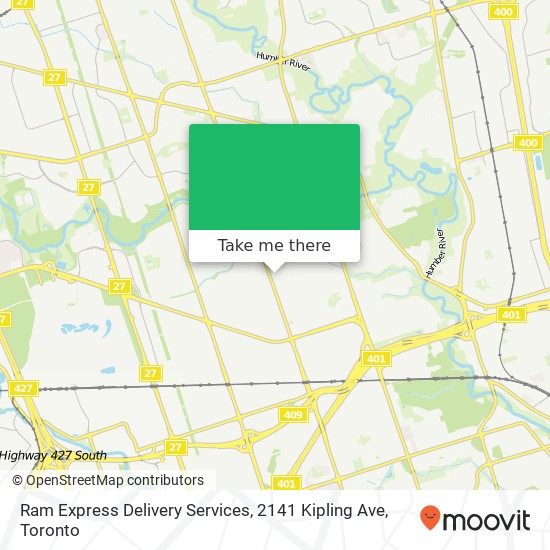 Ram Express Delivery Services, 2141 Kipling Ave plan