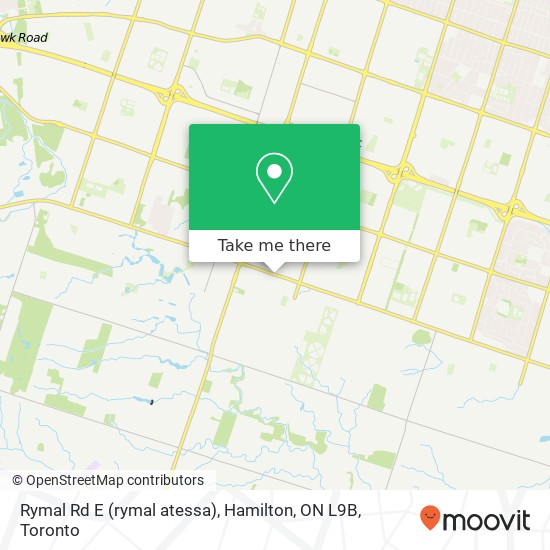 Rymal Rd E (rymal atessa), Hamilton, ON L9B map