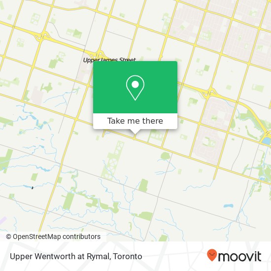 Upper Wentworth at Rymal map