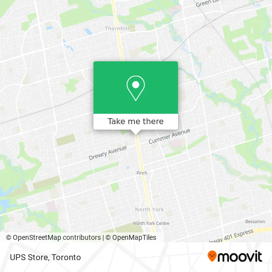 UPS Store map