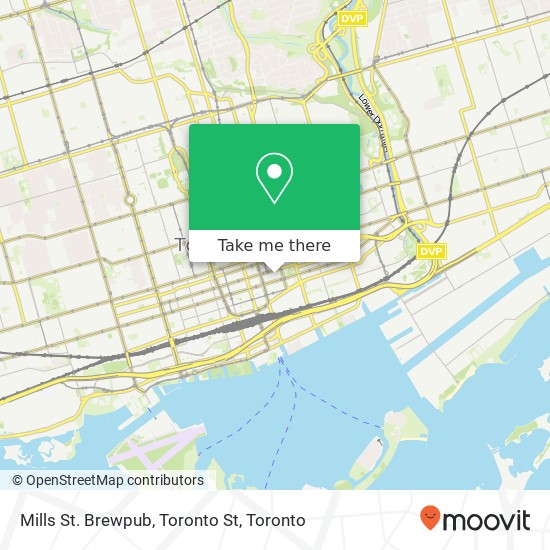 Mills St. Brewpub, Toronto St map
