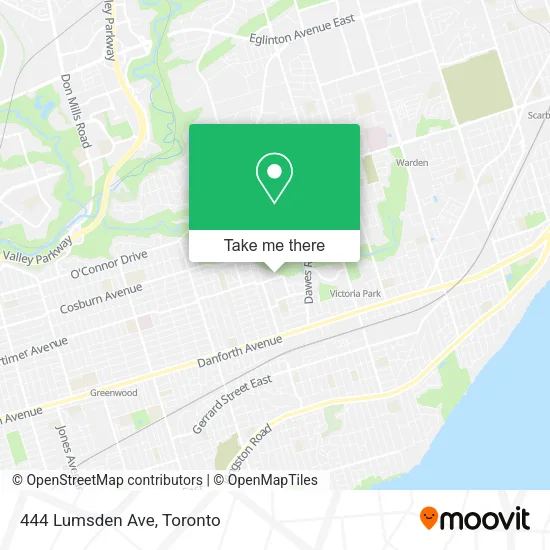 444 Lumsden Ave map