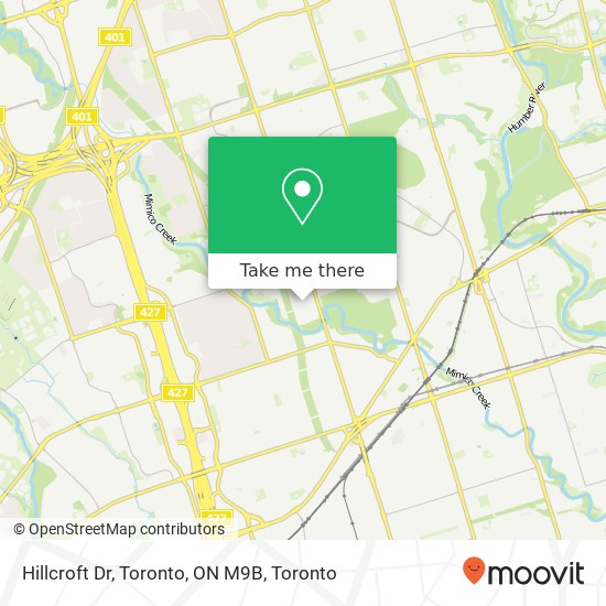 Hillcroft Dr, Toronto, ON M9B plan