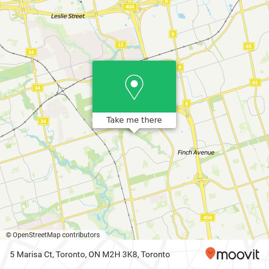 5 Marisa Ct, Toronto, ON M2H 3K8 map