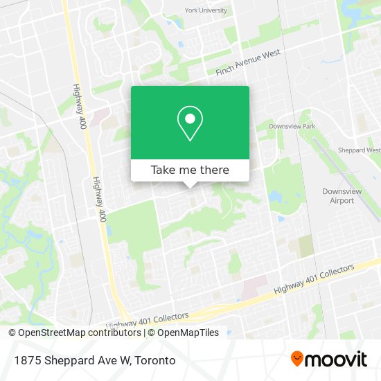 1875 Sheppard Ave W map