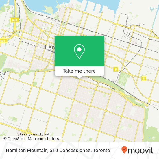 Hamilton Mountain, 510 Concession St map