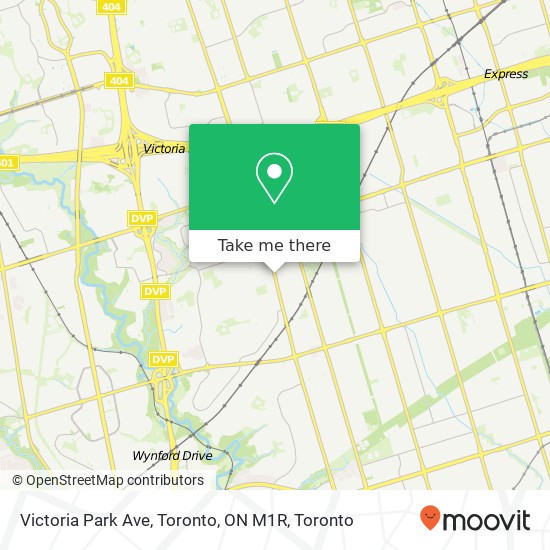 Victoria Park Ave, Toronto, ON M1R plan