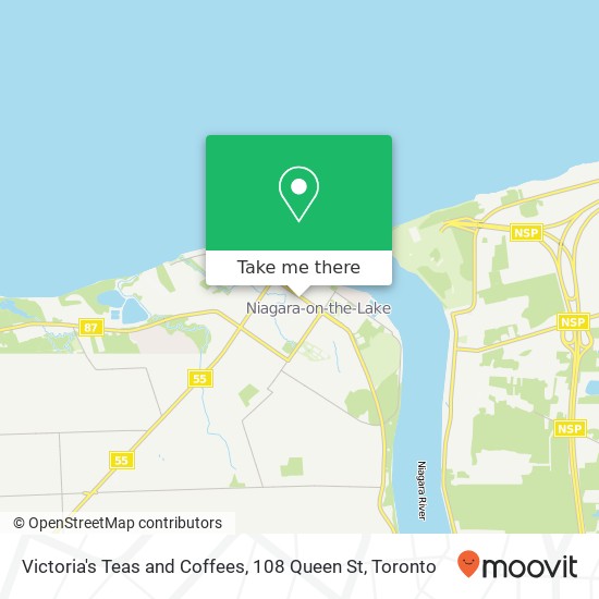 Victoria's Teas and Coffees, 108 Queen St map