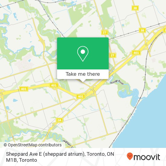 Sheppard Ave E (sheppard atrium), Toronto, ON M1B map