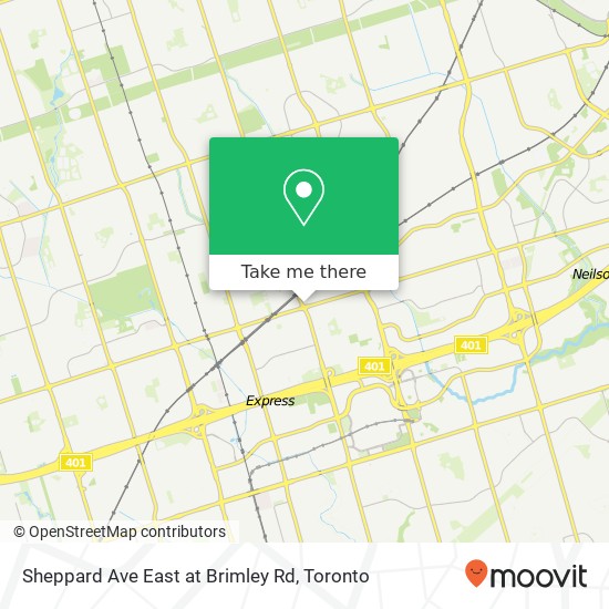 Sheppard Ave East at Brimley Rd map