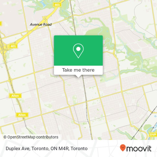 Duplex Ave, Toronto, ON M4R plan