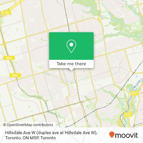 Hillsdale Ave W (duplex ave at Hillsdale Ave W), Toronto, ON M5P plan