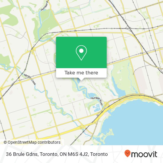 36 Brule Gdns, Toronto, ON M6S 4J2 map