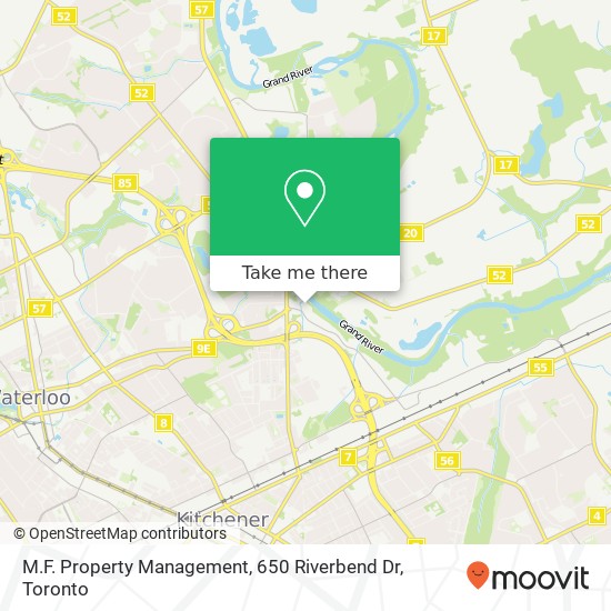 M.F. Property Management, 650 Riverbend Dr map