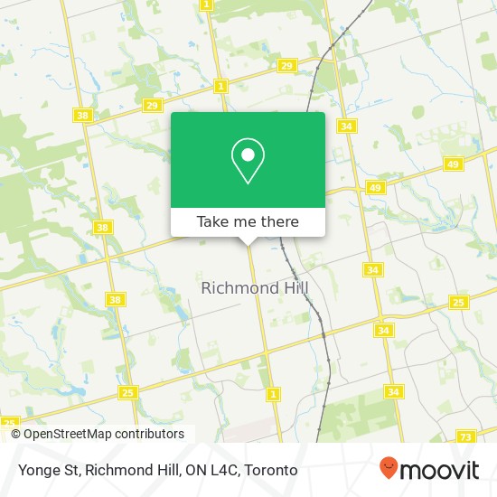 Yonge St, Richmond Hill, ON L4C map