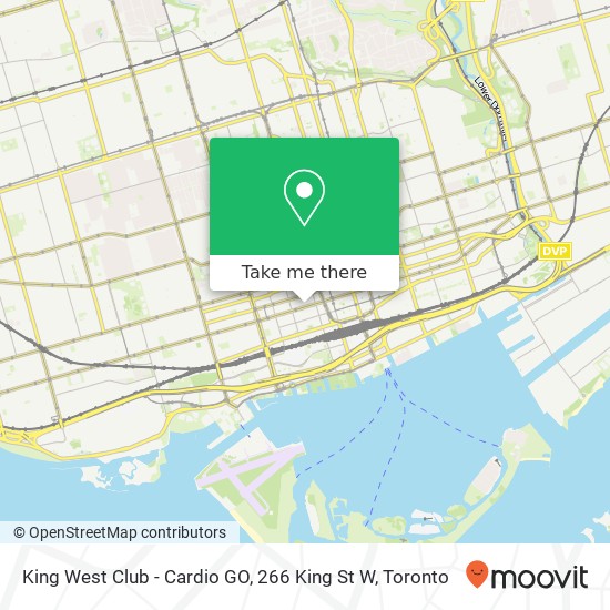 King West Club - Cardio GO, 266 King St W map