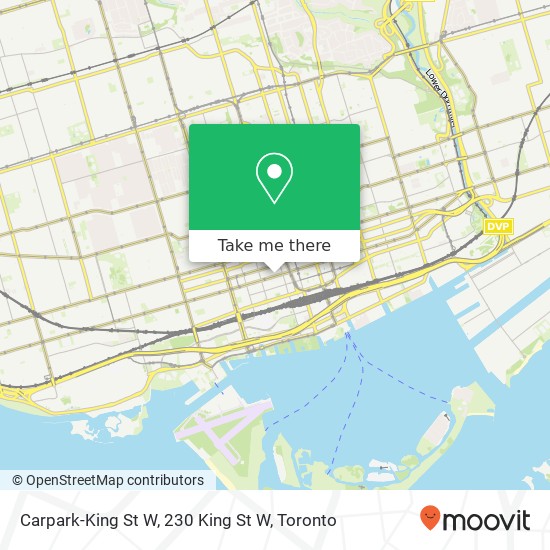 Carpark-King St W, 230 King St W map