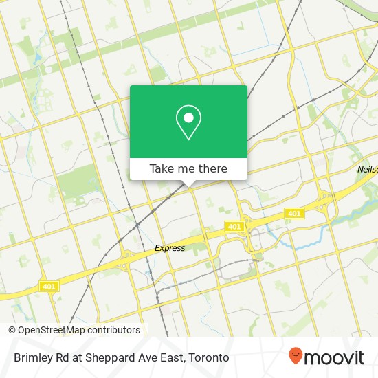 Brimley Rd at Sheppard Ave East map