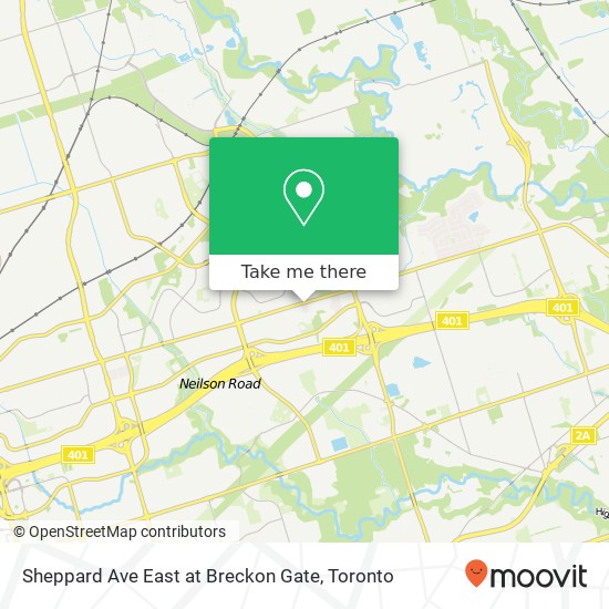 Sheppard Ave East at Breckon Gate map