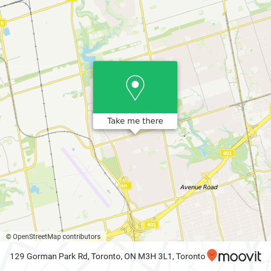 129 Gorman Park Rd, Toronto, ON M3H 3L1 map