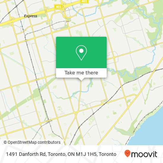 1491 Danforth Rd, Toronto, ON M1J 1H5 map