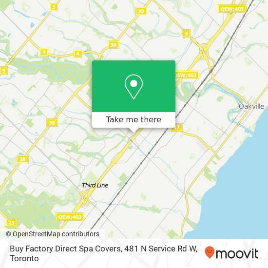 Buy Factory Direct Spa Covers, 481 N Service Rd W map