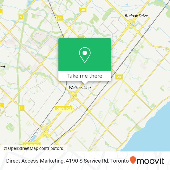 Direct Access Marketing, 4190 S Service Rd map
