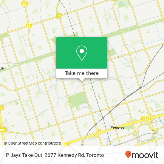 P Jays Take-Out, 2677 Kennedy Rd map