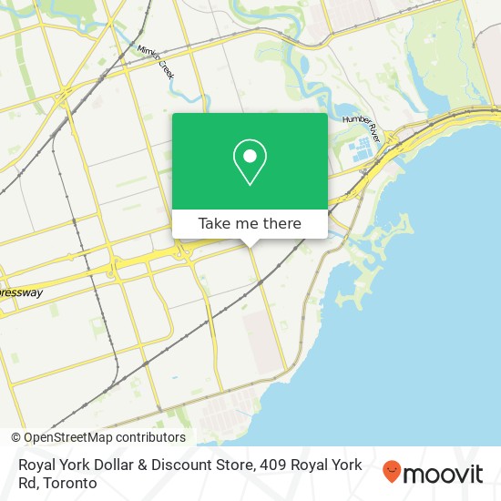 Royal York Dollar & Discount Store, 409 Royal York Rd plan