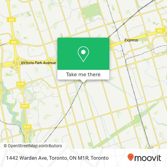1442 Warden Ave, Toronto, ON M1R map